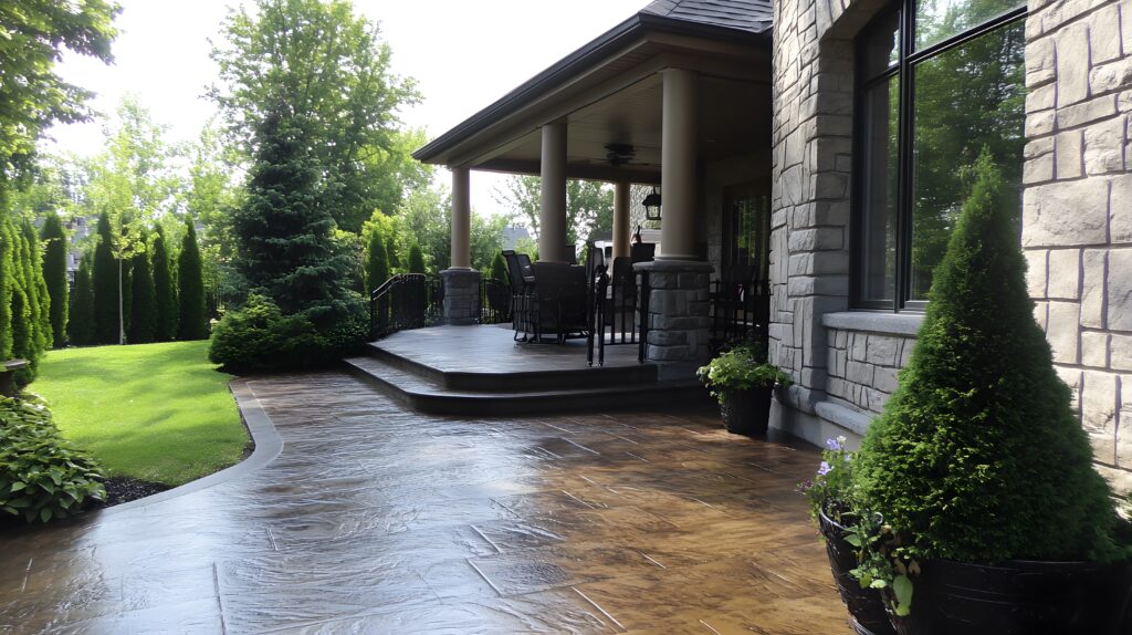 bridgeport concrete patio