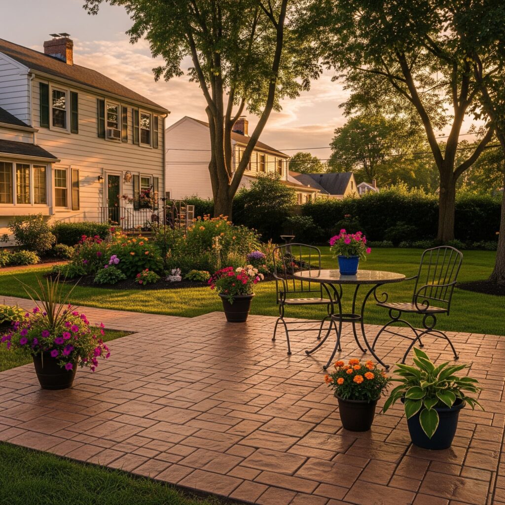 stamped concrete patio bridgeport