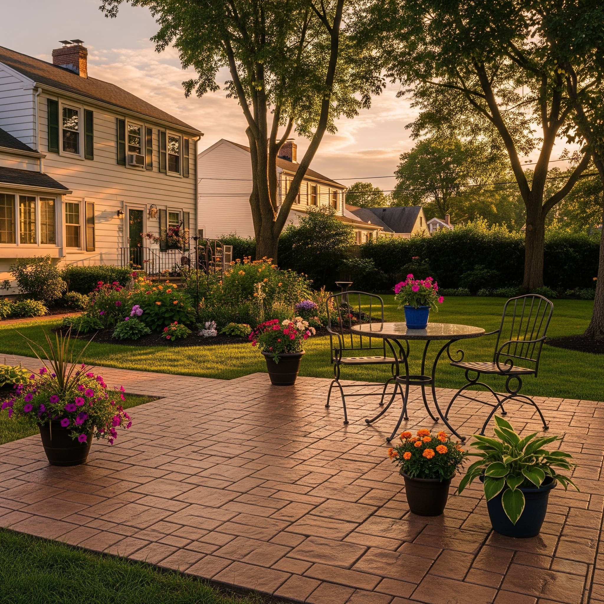 stamped concrete patio bridgeport